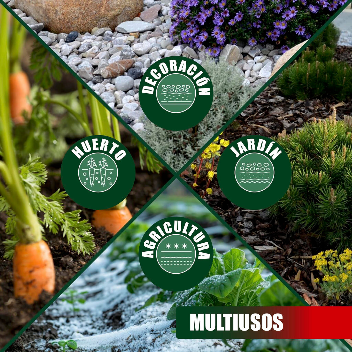 GREEN GOF Malla Antihierbas Premium 1x50m, 130g/m² - Ultra Resistente. Alta Estabilización Uv, Permeable Y Transpirable_4