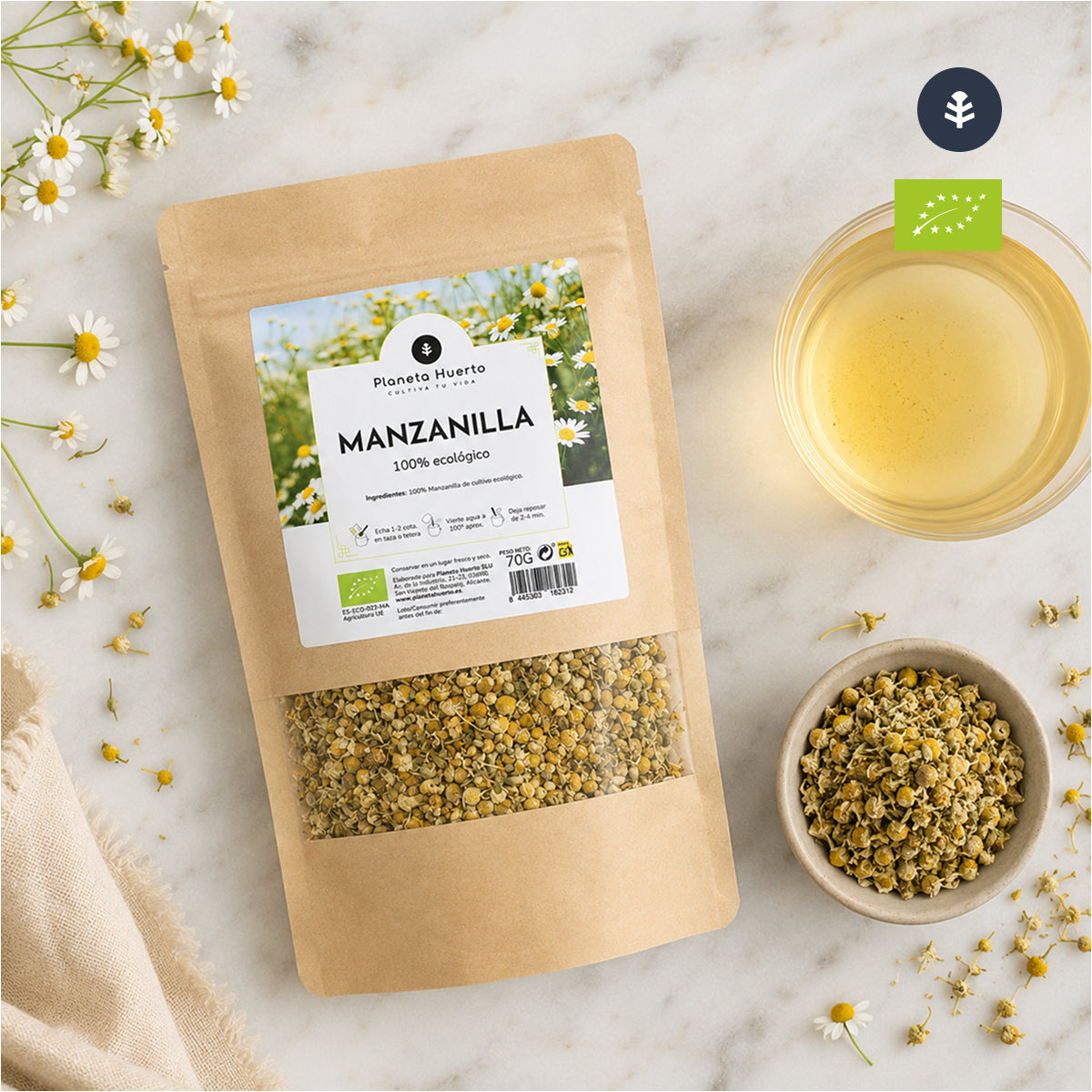 Manzanilla dulce ECO Planeta Huerto 70g