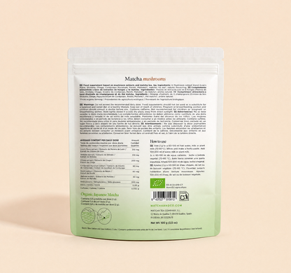 Matcha Mushrooms con setas ecológico Matcha &amp; CO 100 g