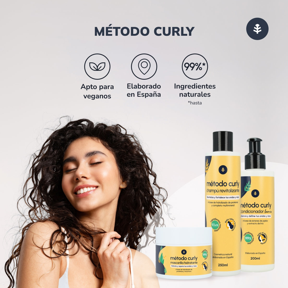 Champú Proteínas Hidrolizadas Método Curly Planeta Huerto 250 ml