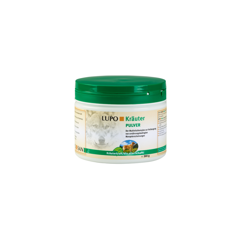 Lupo kräuter Multivitamínico 100% Natural en polvo para Perros polvo 300 g