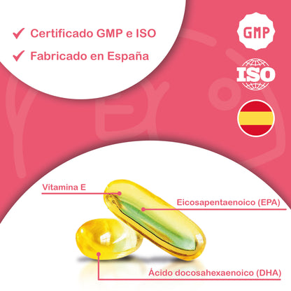 Omega 3 - 120 perlas blandas a base De Aceite de Pescado 2000mg - con 700mg Epa - 500mg Dha y Vitamina E (2 Botes)_4