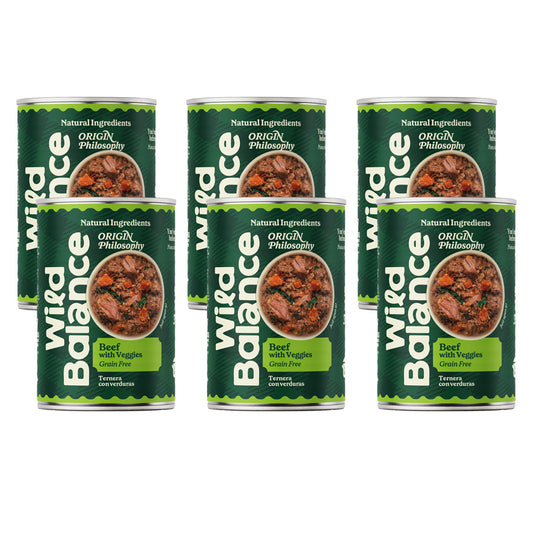 Pack Ternera barf para perros 6 x 400 g Wild Balance