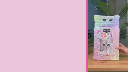 Kit Cat Arena Eco Nova Clump - Kitten Baby Powder 7 L Arena para gatos - Granulado fino Fragancia Suave