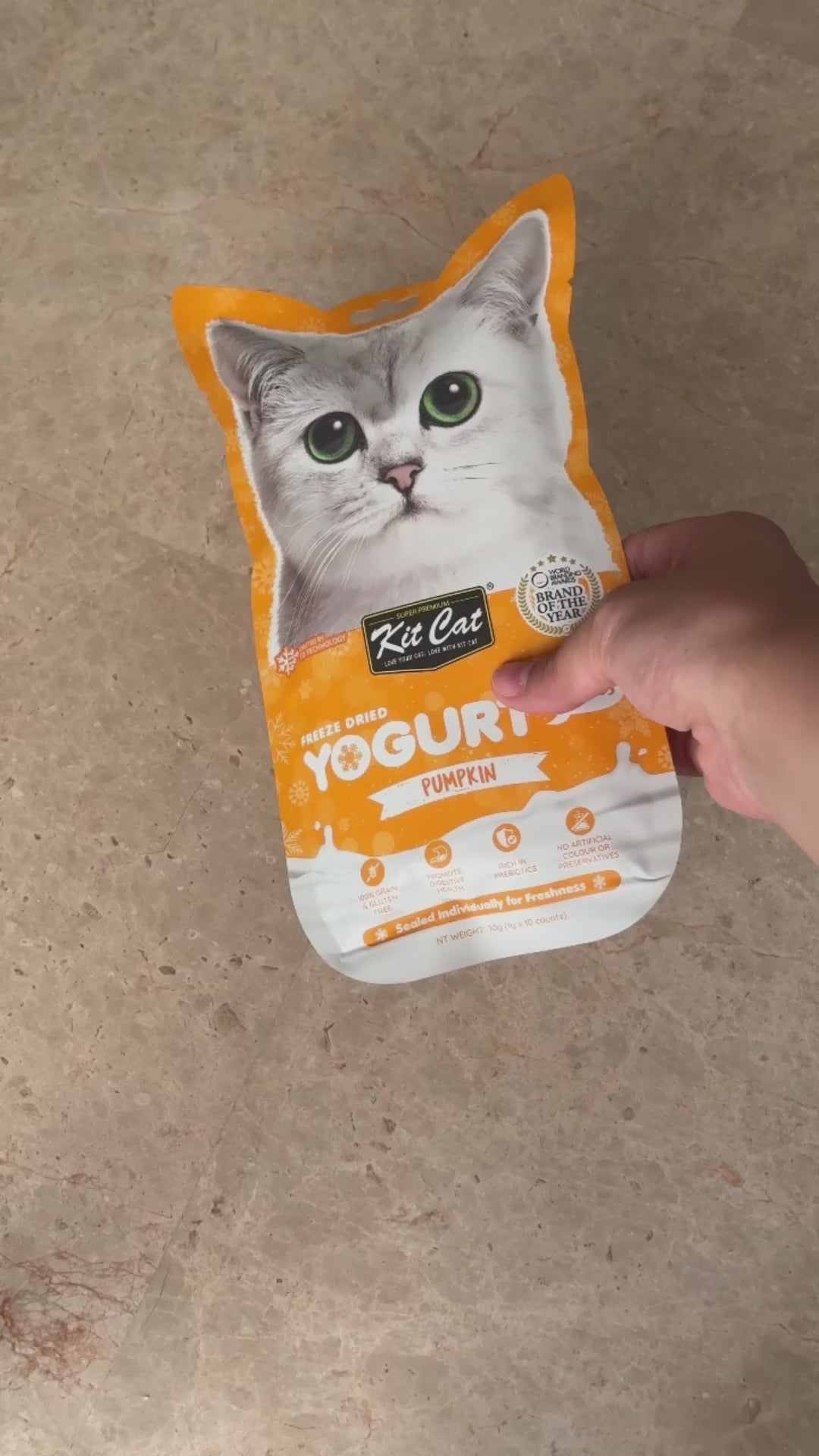 Kit Cat Yogurt Yums Liofilizado Arándano Rojo 10g (10 unidades)