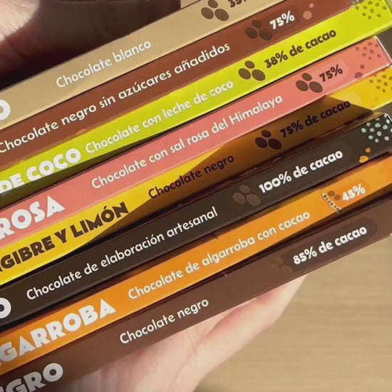 Tableta chocolate negro 75% con jengibre y limón ECO Planeta Huerto 70 gr