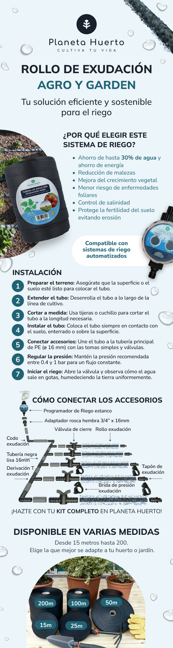 Reductor de presión 3/4'' Planeta Huerto